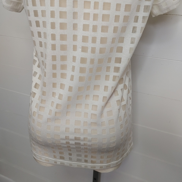Club Monaco Marlana window pane sheer tee size XS - Picture 7 of 10
